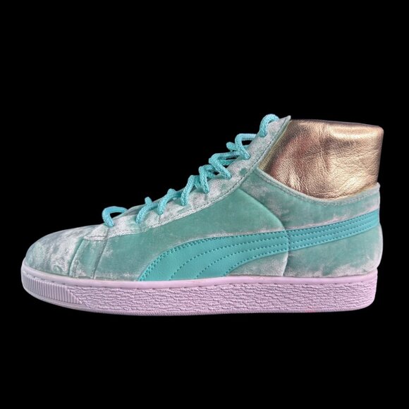 Puma Dee & Ricky x Basket Mid Lady Liberty Whimsical World Velvet Mens Size 10.5 main image 5